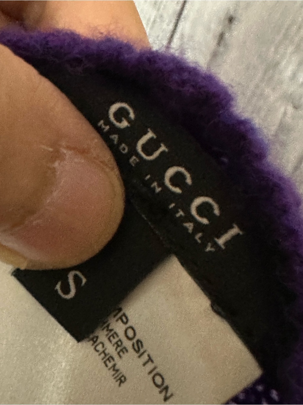 GUCCI cashmere stretchy top in purple - Picture 9 of 10